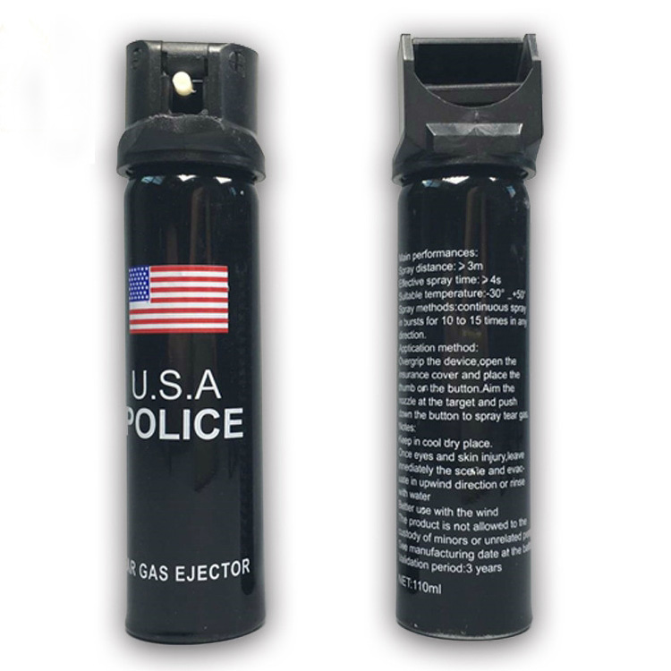 110ml water column tear inducing spray police self defense pepper water