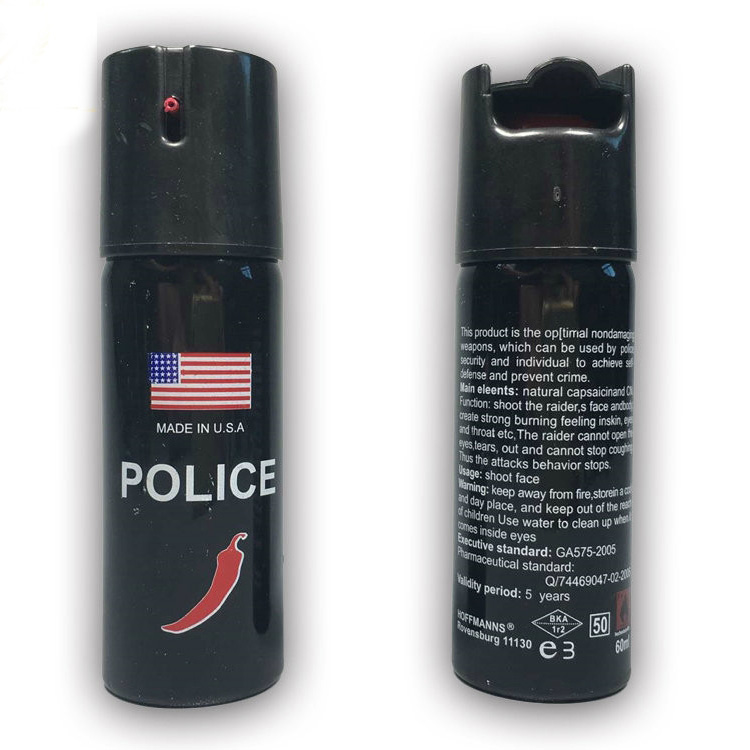 Women's self defense tear inducing spray police spray pepper water